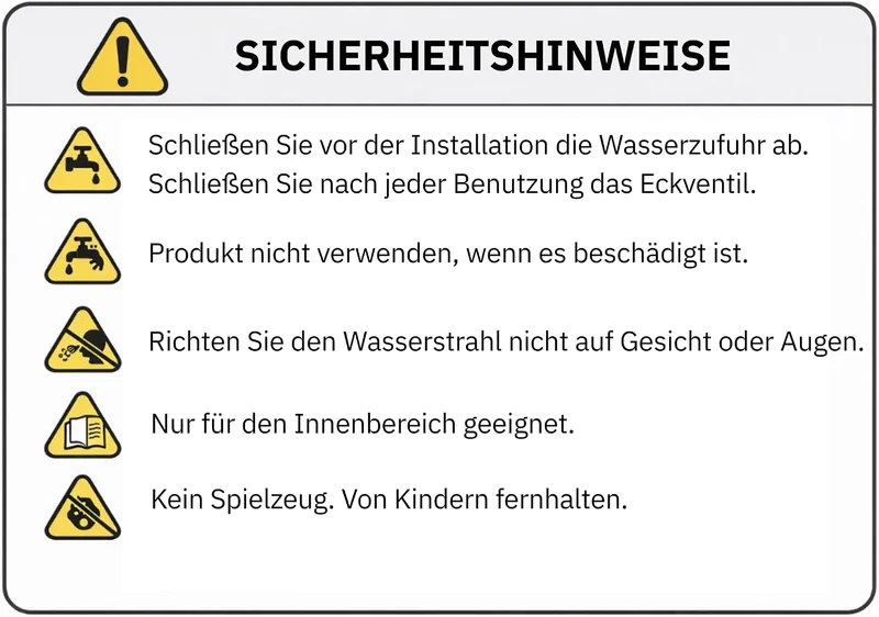 WC Handbrause mit Filter, wassersparende Intimdusche – schwarze Toilettendusche für Toilette mit 2 S