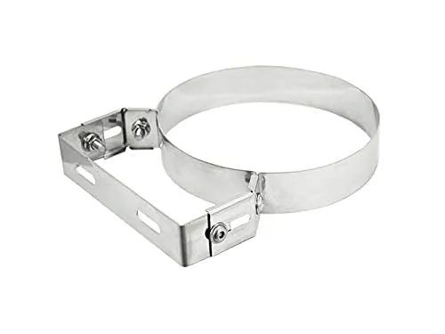 Befestigungshalsband aus schwerem Edelstahl, verstellbar, für Rohrleitungen (Ø 120 mm), Ø 120 mm