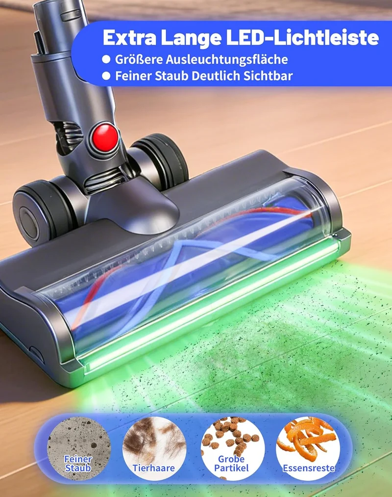 Ersatzbürste für Dyson V6, DC62, DC58, DC59, DC61, DC74, V6 Animal, V6 Fluffy V-Form Ersatzbürste mi