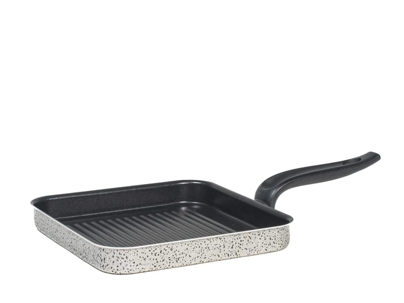 Home Grill, Aluminium, White, 23,5cm Grillpfanne 23,5 cm, Grillpfanne 23,5 cm
