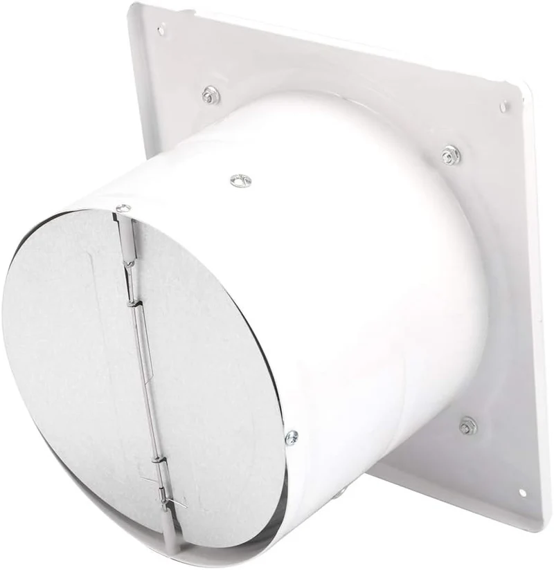 Ventilator Absaugventilator,20 V 180 mm Badlüfter Leiser mit Rücklaufklappe Leistungsstarke Wandvent