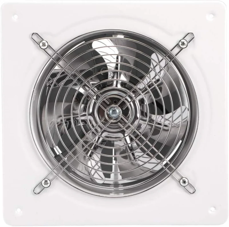Ventilator Absaugventilator,20 V 180 mm Badlüfter Leiser mit Rücklaufklappe Leistungsstarke Wandvent