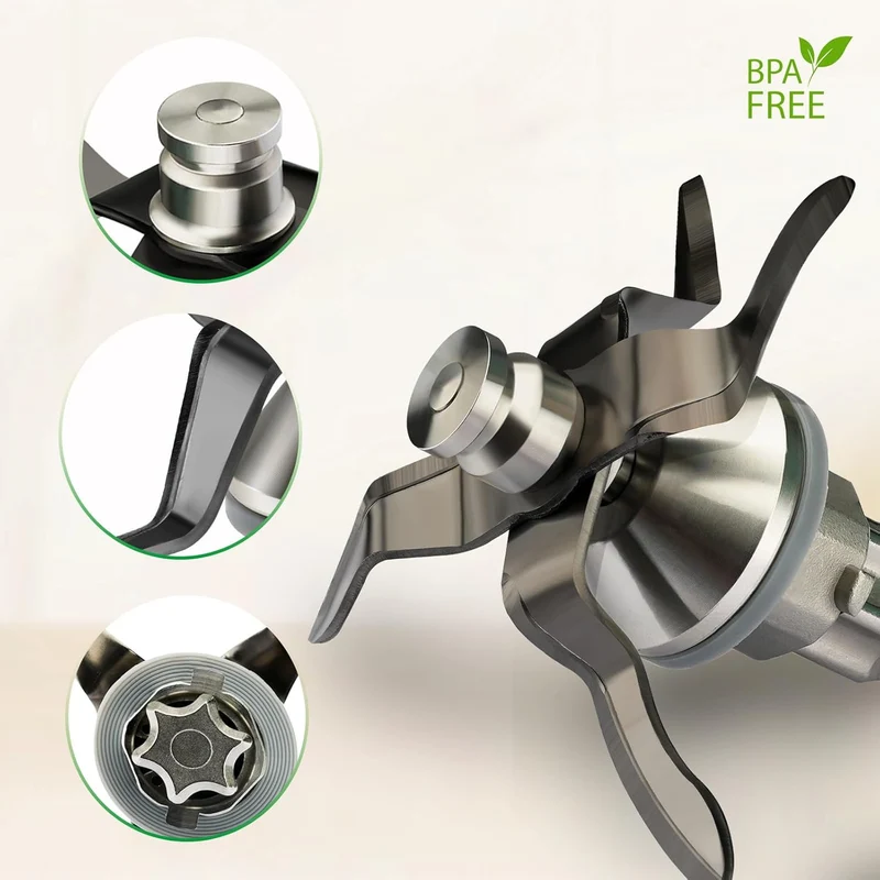 Titanstreichklinge Messer für Vorwerk Thermomix TM31 Küchenmaschine zubehör Titan TM31, Titan TM31