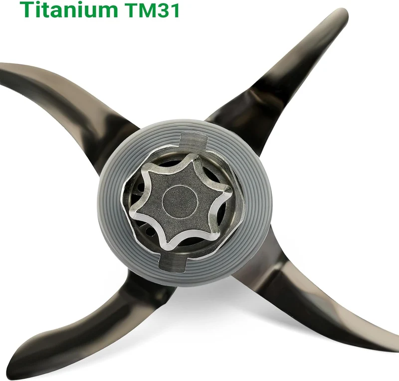 Titanstreichklinge Messer für Vorwerk Thermomix TM31 Küchenmaschine zubehör Titan TM31, Titan TM31