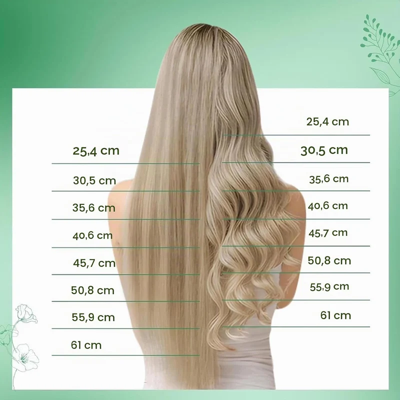 RUNATURE Echthaar Extensions Clip Braun 40cm 3 Stück Clip in Extensions Echthaar Gerade Clip Extensi