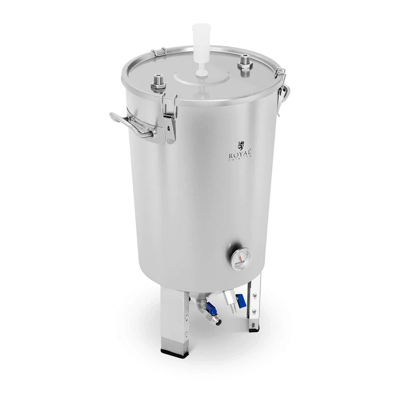 Royal Catering RCBM-45CFC Maischekessel 30 L integrierte Kühlspirale Fermentierkessel Gärkessel Ferm