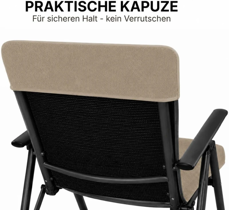 Brandsseller Frottee-Schonbezug für Gart enstuhl und Gartenliege sowie als Strandliegenauflage - aus