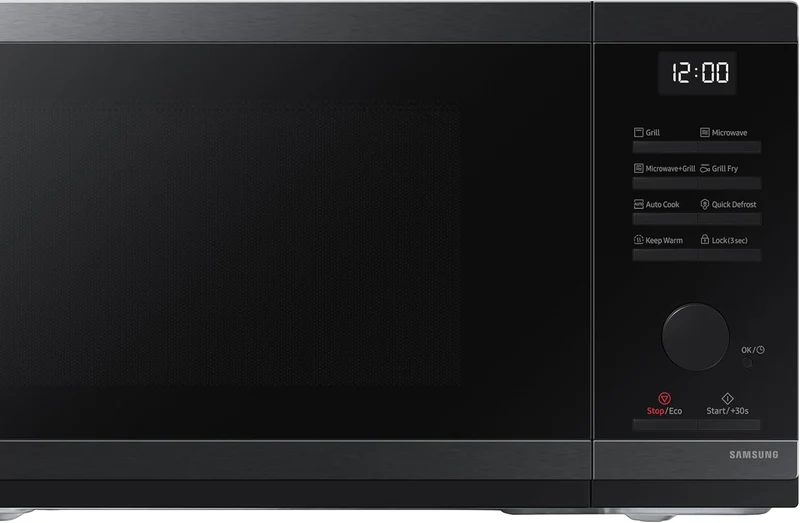 Samsung MG23DG4524CGE1 Mikrowellenherd, 23 l, 800 W, Schwarz, Touchscreen + Zifferblatt, ECO-Modus