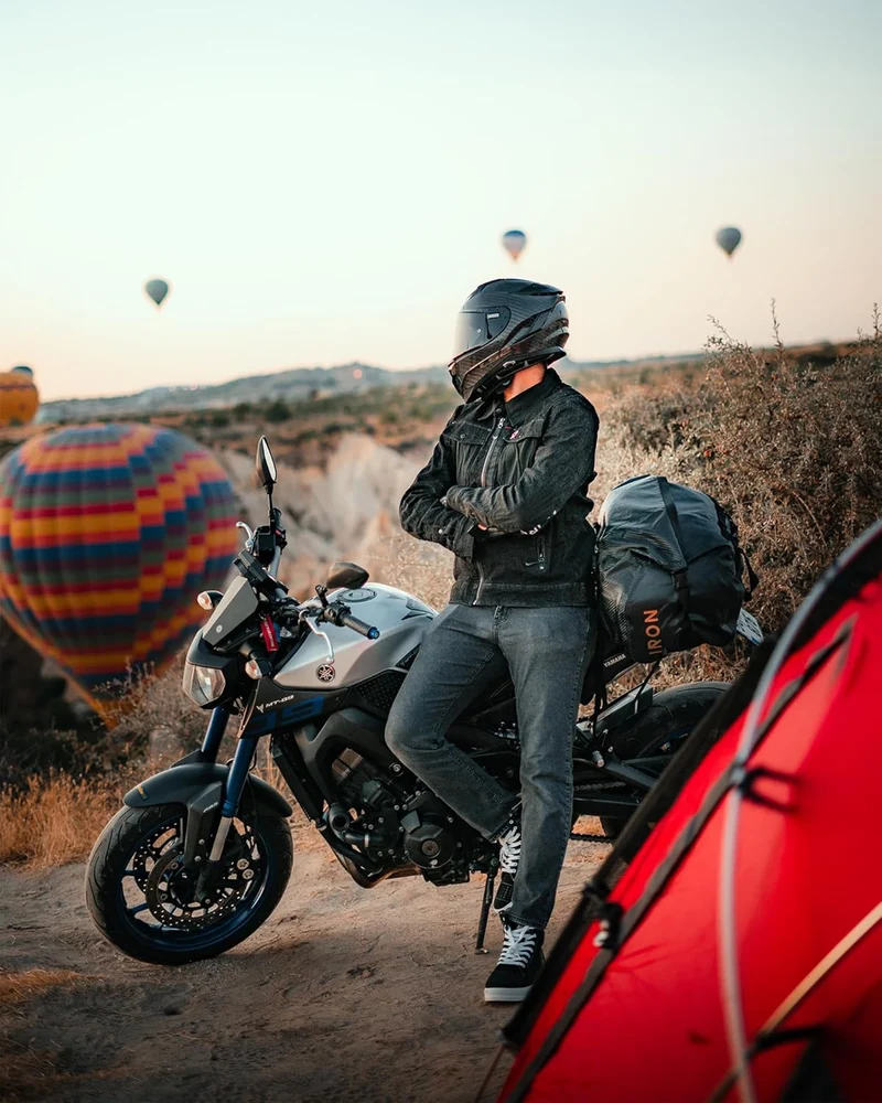 IRON JIA'S Motorradtasche Gepäckrolle wasserdichte Hecktasche Satteltasche Reisetasche mit rollversi