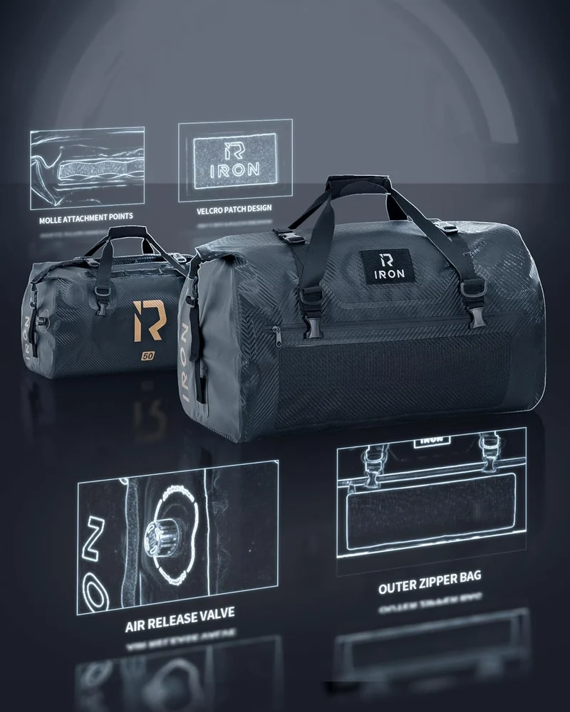 IRON JIA'S Motorradtasche Gepäckrolle wasserdichte Hecktasche Satteltasche Reisetasche mit rollversi