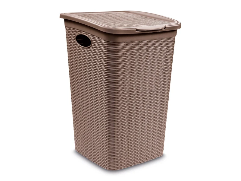 Stefanplast Elegance Wäschekorb, Beige, 28.5 x 39 x 54 cm 28.5 x 39 x 54 cm Beige, 28.5 x 39 x 54 cm