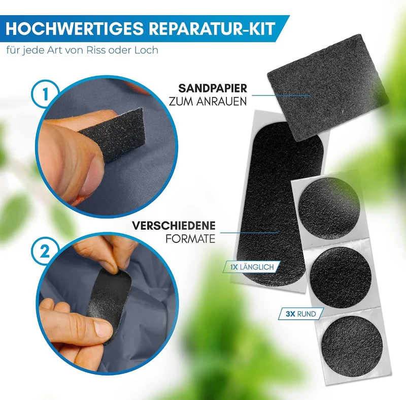 NORDMUT® Isomatte Selbstaufblasend 2 Personen - Outdoor Matratze 10cm Ultra komfortabel - Luftmatrat
