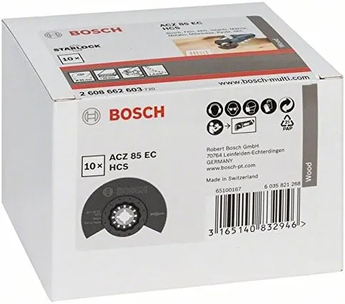 Bosch Home and Garden Professional Segmentsägeblatt (Holz 10 Stück, für Multifunktionswerkzeuge Star