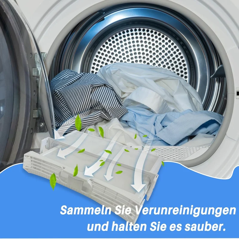 Flusensieb Filter für Bosch Siemens 650474 00650474 Avantixx 7 EcoLogixx 7s Maxx 7 iQ500 iQ300 iQ700