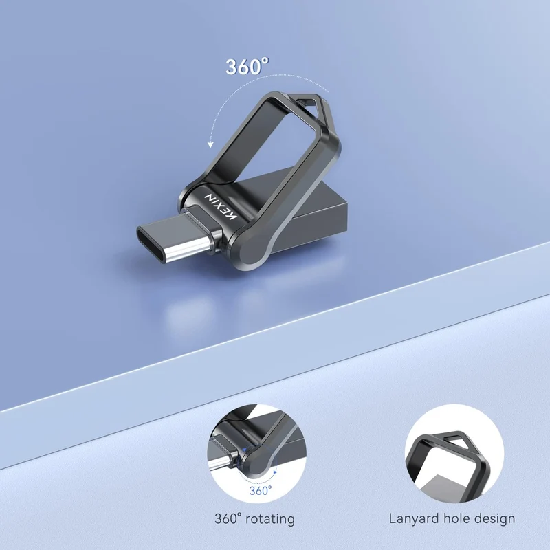 KEXIN USB C Stick 32GB 5 Stück USB 3.0 OTG, Dual-USB Type-C & USB-A Anschlüsse, Speicherstick für PC