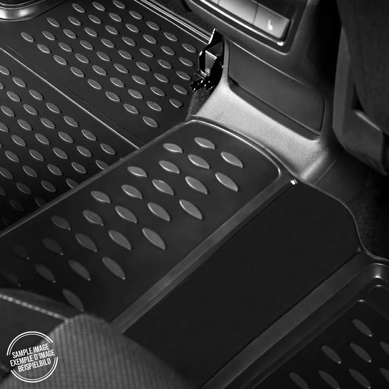 OMAC Gummimatten Fussmatten kompatibel mit Ford Ecosport 2014-2024 TPE Automatten Schwarz 4X EcoSpor