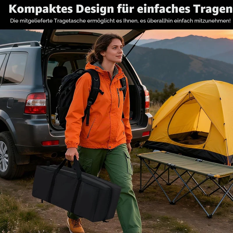 FANTASK Fahrradzelt Outdoor für 4-5 Fahrräder, Fahrradgarage wetterfest mit 2 Rolltüren, Fenster & T