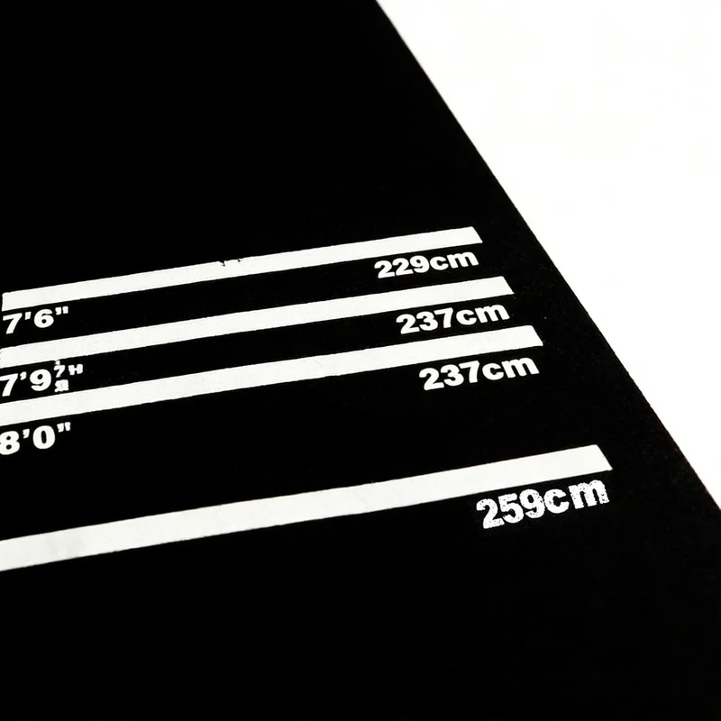 Darts Matte - rutschfeste Stossdämpfende Matte | mit 4 Wurfabständen 300x34 cm Dartteppich | für Män