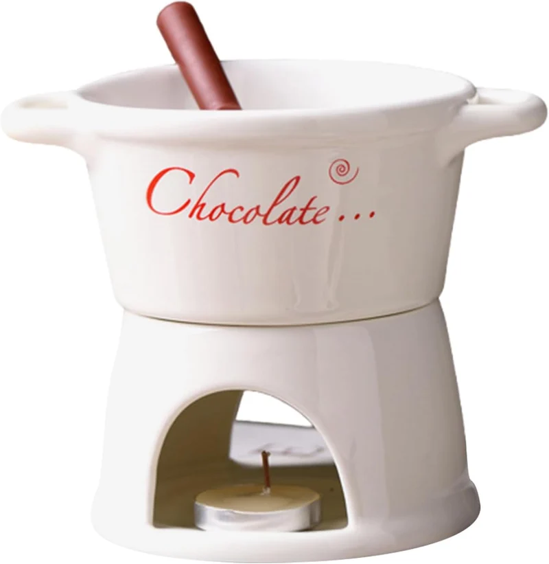 Generisch Schokoladen Fondue Tasse,Keramiktopf | Fondue Tassen Set Für Schmelzende Schokolade,Für Da