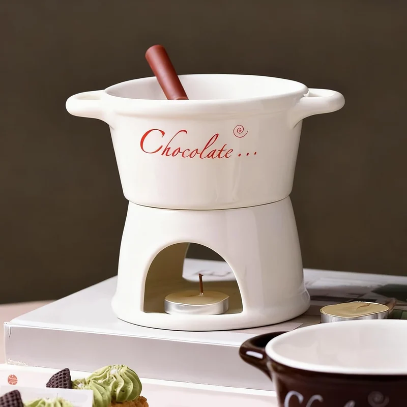 Generisch Schokoladen Fondue Tasse,Keramiktopf | Fondue Tassen Set Für Schmelzende Schokolade,Für Da