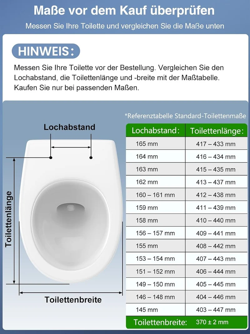 Toilettendeckel mit Bidet,YEAUPE PRO WC Sitze mit Absenkautomatik, nicht elektrisch, mit selbstreini