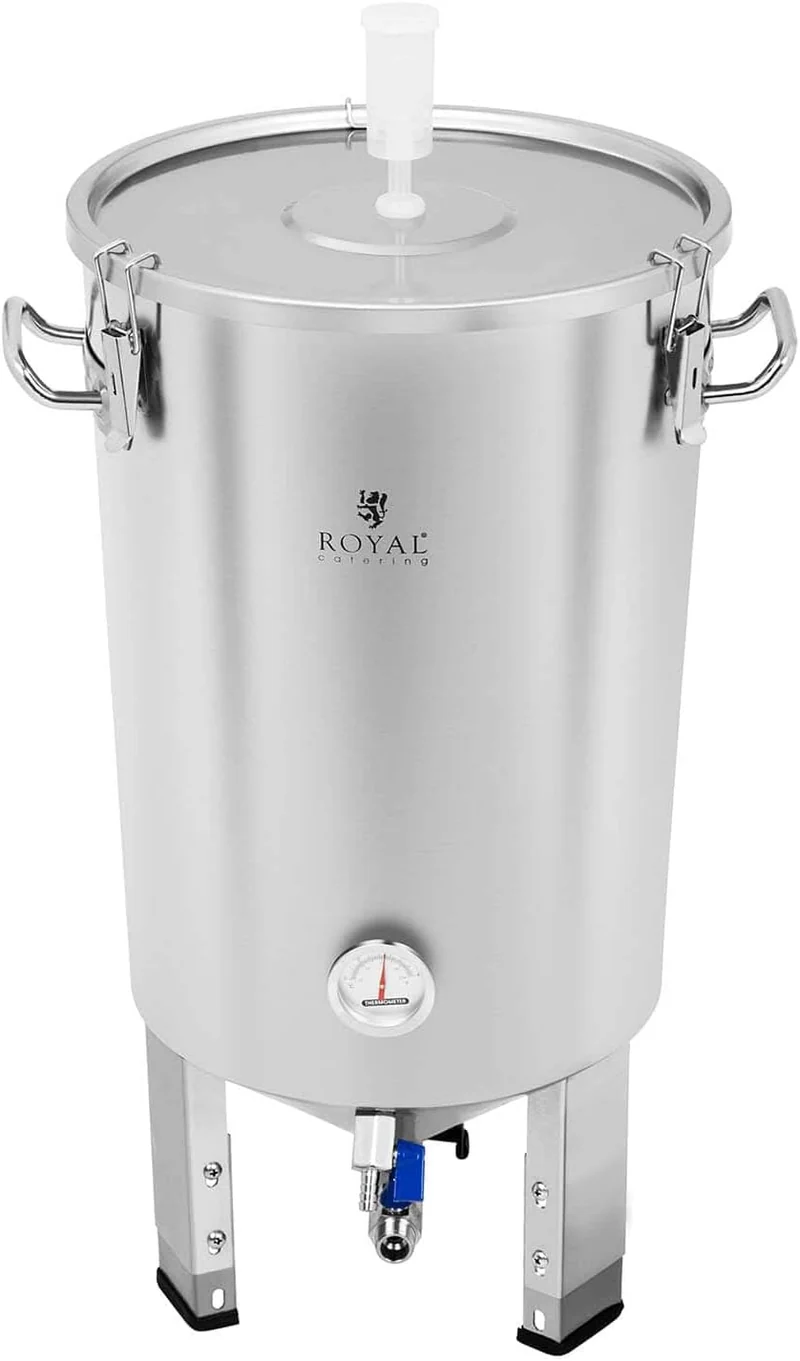 Royal Catering RCBM-44CF Maischekessel 30 L Fermentierkessel Gärkessel Fermenter Bier Wein