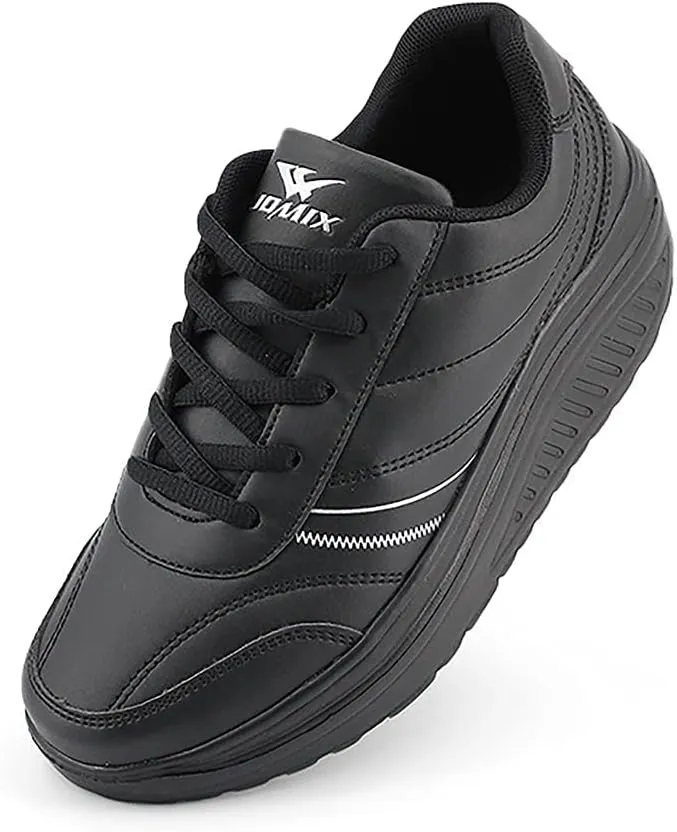 JOMIX Damen Sneaker Plateau Sportschuhe Turnschuhe Laufschuhe Bequeme Abrollsohle Anti-Rutsch Wippsc