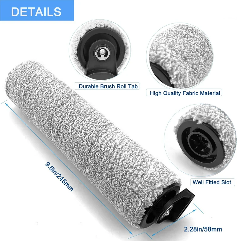 Ersatzbürstenrolle und HEPA-Filter für Tineco iFloor3/Floor One S3, Zubehör für Nass- und Trockensau