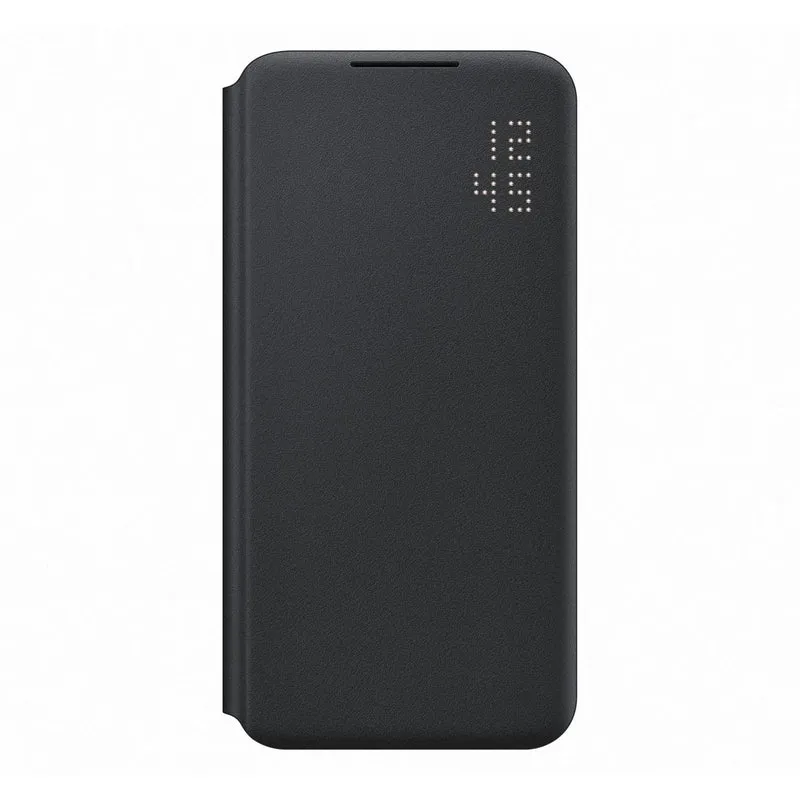 Samsung EF-NS906PBEGEW Led View Smartphone Cover für Galaxy S22+, Handy Hülle, Led Anzeige, Kartenha