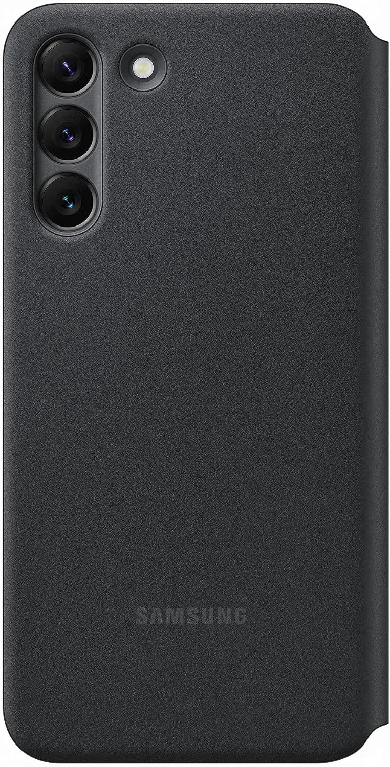 Samsung EF-NS906PBEGEW Led View Smartphone Cover für Galaxy S22+, Handy Hülle, Led Anzeige, Kartenha