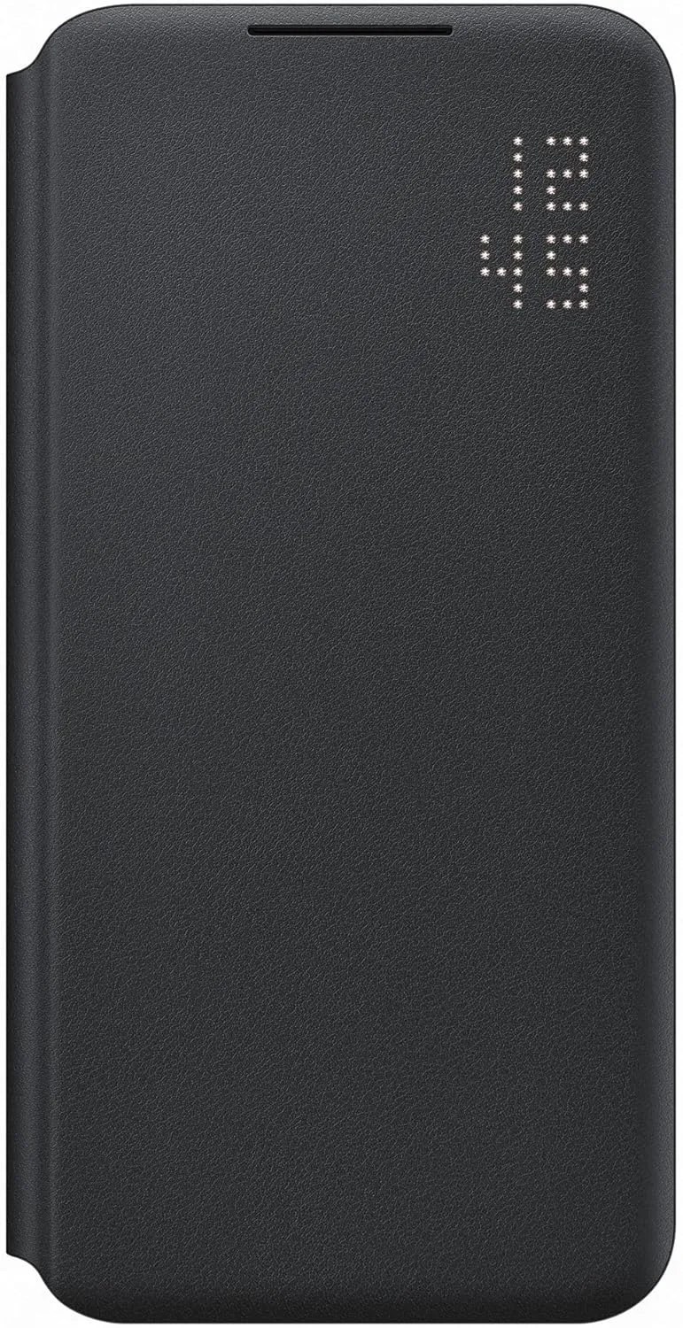 Samsung EF-NS906PBEGEW Led View Smartphone Cover für Galaxy S22+, Handy Hülle, Led Anzeige, Kartenha
