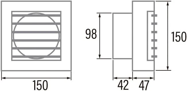 Cata M1689 – Badentlüfter B 10 Matic mit Timer