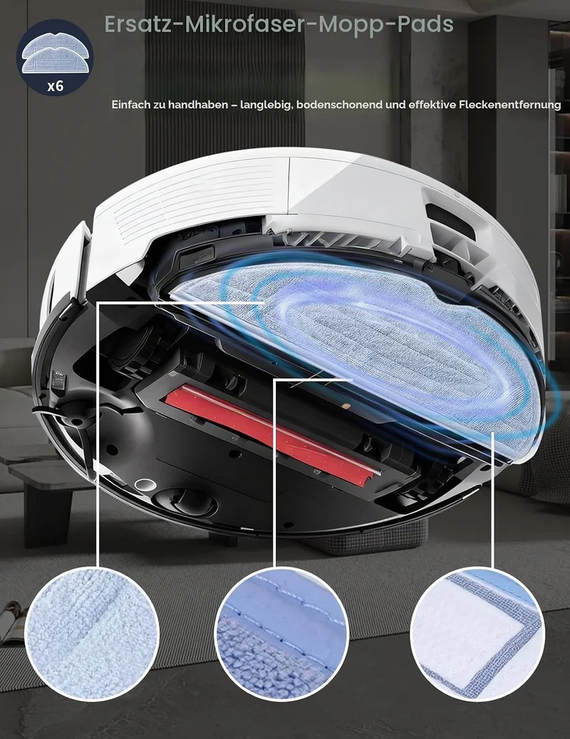 25 Stück Zubehör set für Roborock S7 MaxV Ultra/S7 Pro Ultra,mit Wasserfilter&Reinigungsbürste Assem