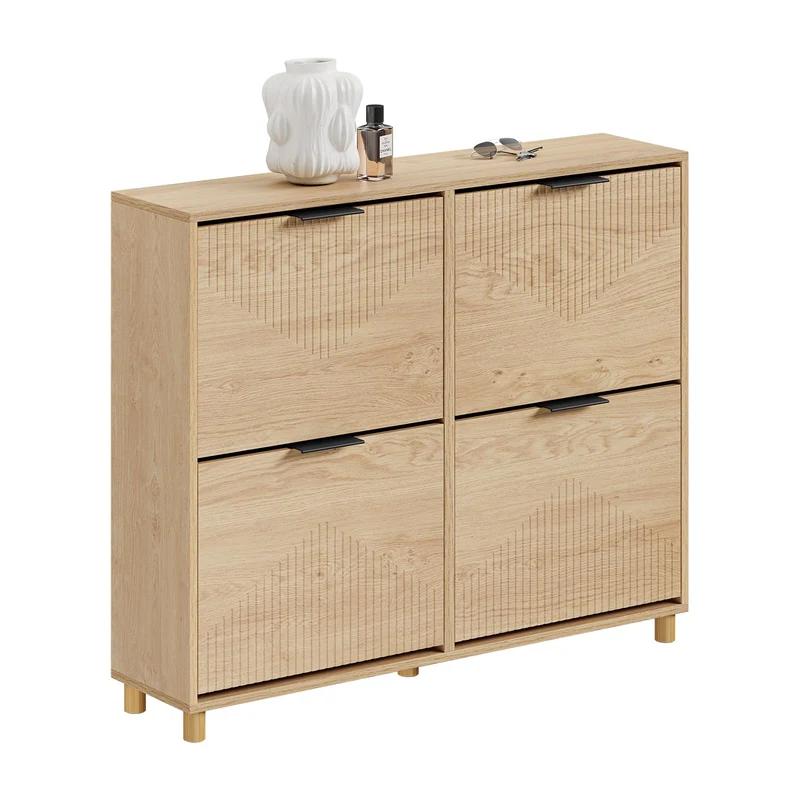 SoBuy schuhschrank schmal - schuhschrank Holz 24cm breit, grosse Kapazität für Schuhe bis Grösse 47,