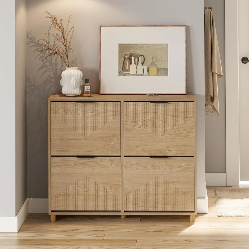 SoBuy schuhschrank schmal - schuhschrank Holz 24cm breit, grosse Kapazität für Schuhe bis Grösse 47,