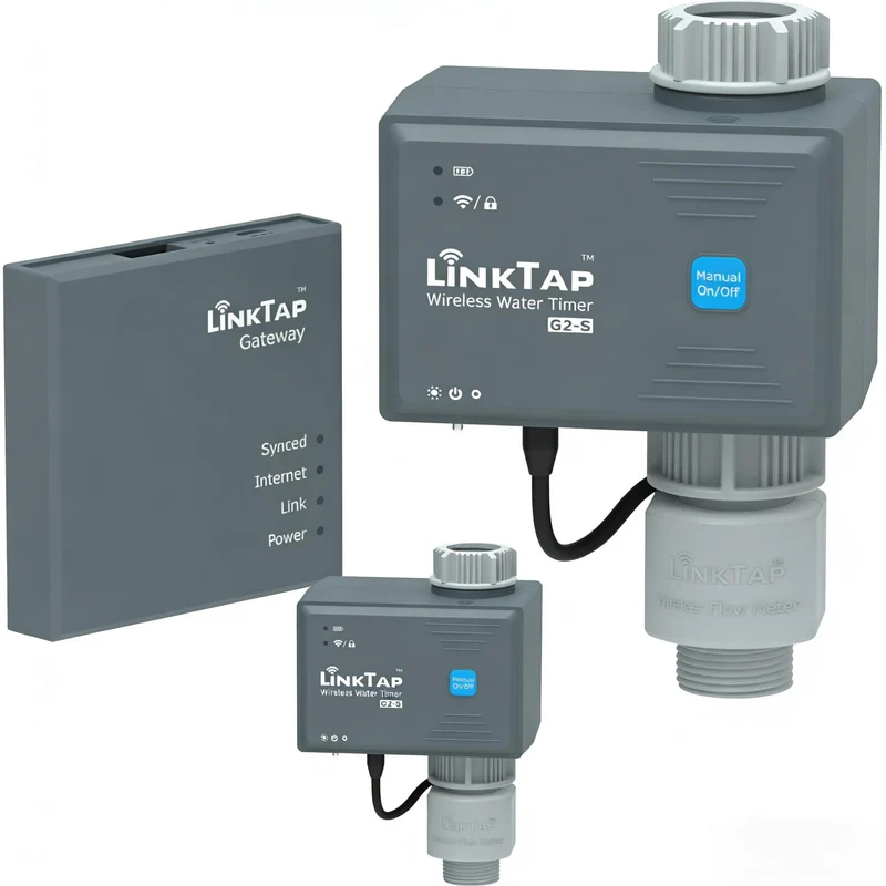 LinkTap G2S Drahtlose Bewässerungscomputer, Gateway, Wassermengenzähler - Automatische Bewässerungsu