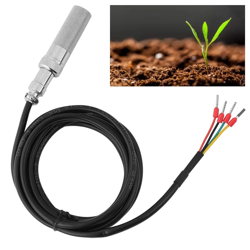 1 PCS FS Mesh-Geschützt Wetterfeste Bodenfeuchte Temperatursensor, Sensor für Feuchtigkeit und Tempe