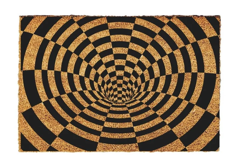 Giftstory Kokosmatte Fussmatte Kokos 3D-Tunnel für Innen und Aussen 60x40 Fussmatte Haustür - Willko