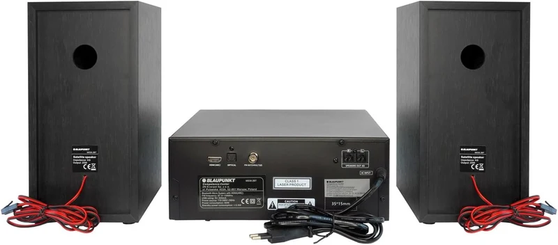 Blaupunkt MS30.02BT Mikro-Stereoanlage Bluetooth HDMI ARC | Optisch USB AUX Radio FM CD 150 W RMS We