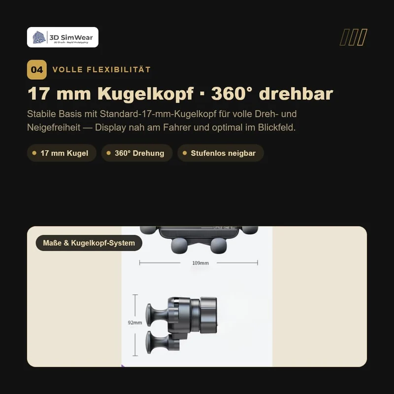 Generisch Logic-Mount Sprinter-Edition: Profi-Smartphonehalter für Mercedes Sprinter 906/907 Bj. 202