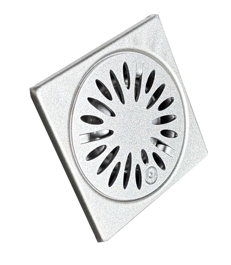 Kellerablauf, Bodenablauf Edelstahl 10 x 10 cm senkrecht DN 40