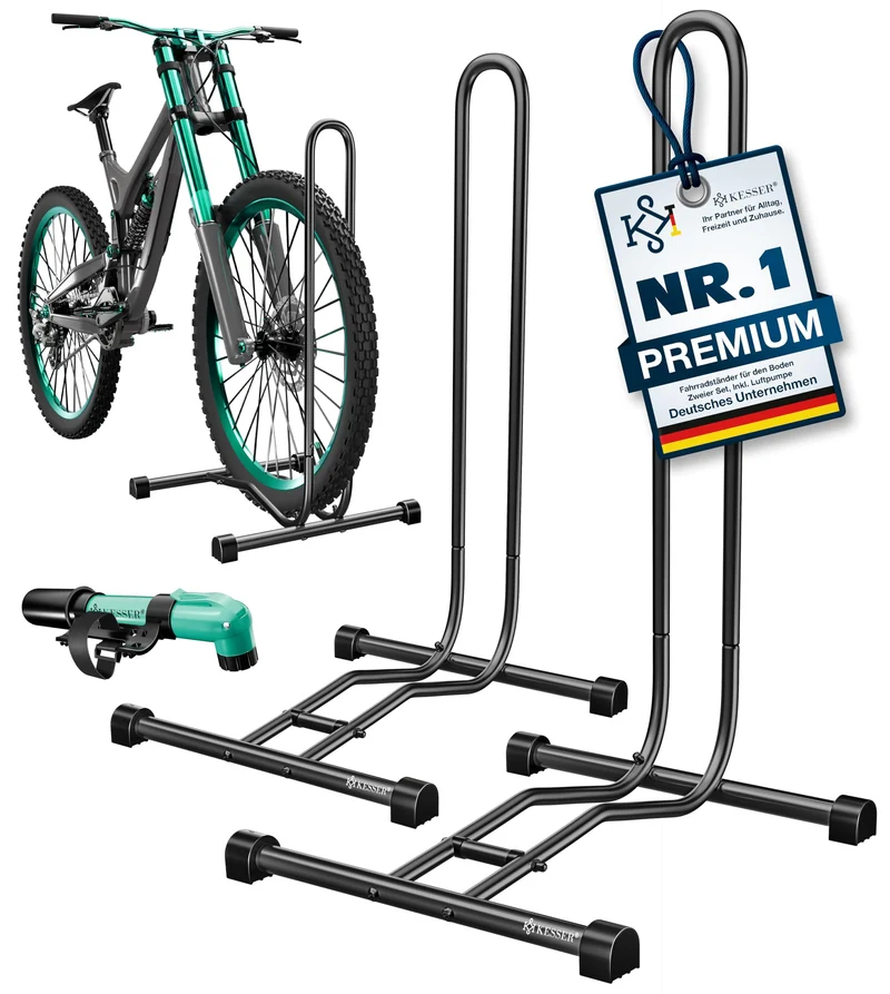KESSER® Fahrradständer Boden einzeln für Mountainbike, E-Bike, Citybike, Rennrad, MTB | Fahrrad Mont