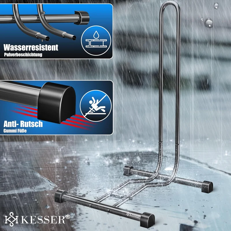 KESSER® Fahrradständer Boden einzeln für Mountainbike, E-Bike, Citybike, Rennrad, MTB | Fahrrad Mont