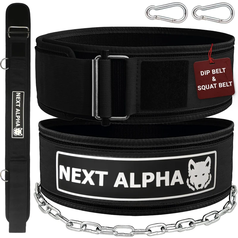 Gewichthebergürtel & Dip Gürtel-Kombination - Custom Weight Lifting Belt für Herren und Damen - Selb