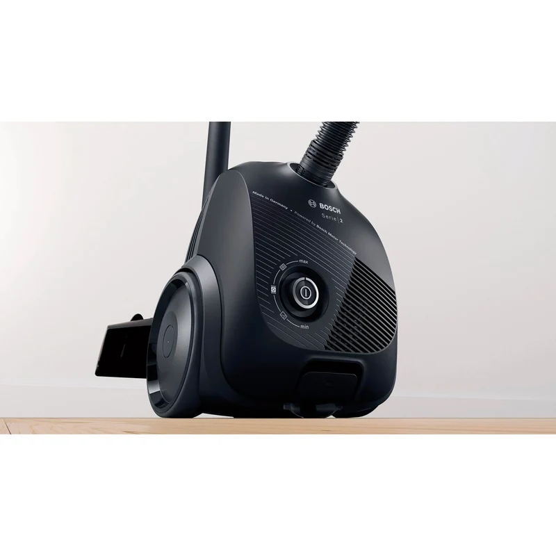 Bosch BGLS2BA1 Series 2 Staubsauger mit Beutel, 3.5 L, 600 W, 80 dB, 8 Meter Kabel, Schwarz