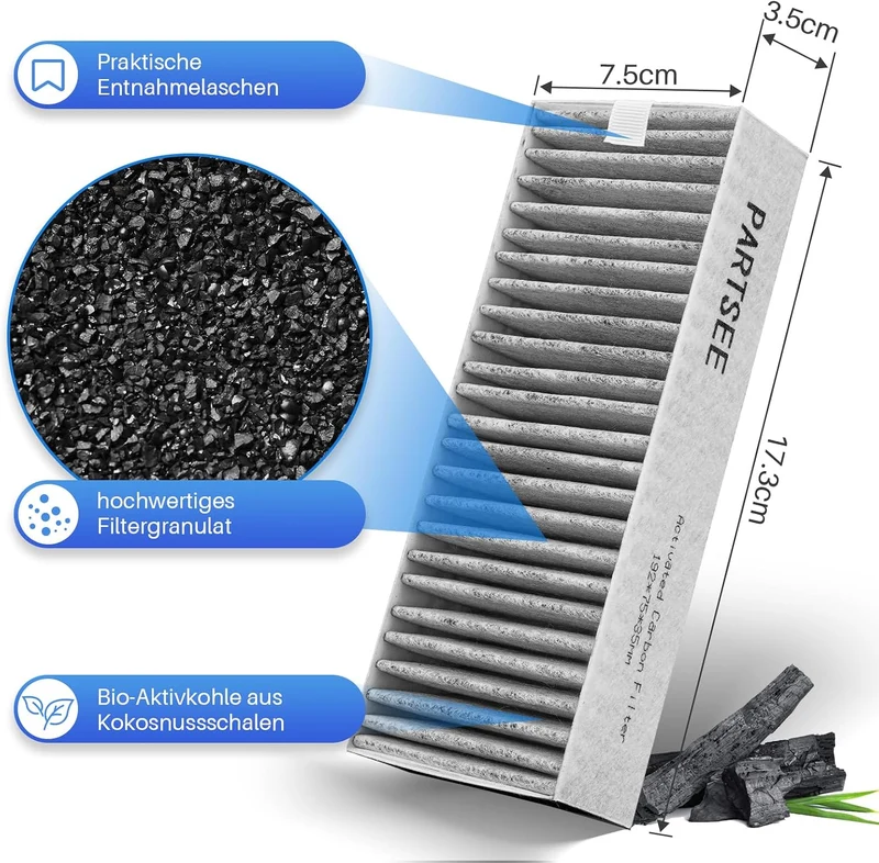Dunstabzugshaube Aktivkohlefilter für Bosch HEZ9VRCR0 / Siemens HZ9VRCR0 / Neff Z821VR0 / Gaggenau C