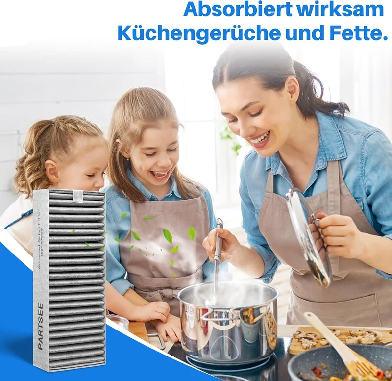 Dunstabzugshaube Aktivkohlefilter für Bosch HEZ9VRCR0 / Siemens HZ9VRCR0 / Neff Z821VR0 / Gaggenau C