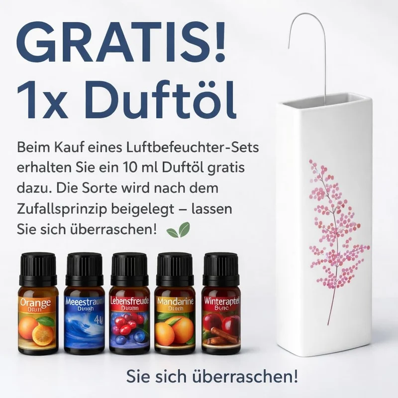 8er Set Luftbefeuchter Heizung Keramik 380ml Heizkörper Verdunster weiss mit Haken Blumenmotive Raum