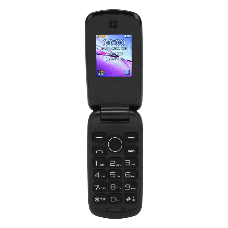 Klapptelefon für Senioren, Entsperrt, 3G LTE Dual SIM, Grosse Tasten mit Lautsprecher, Grosse Tasten