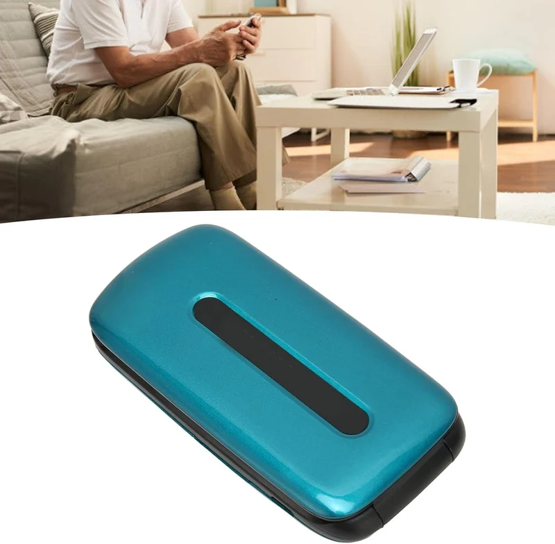 Klapptelefon für Senioren, Entsperrt, 3G LTE Dual SIM, Grosse Tasten mit Lautsprecher, Grosse Tasten